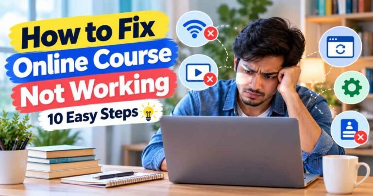 How to Fix Online Course Not Working