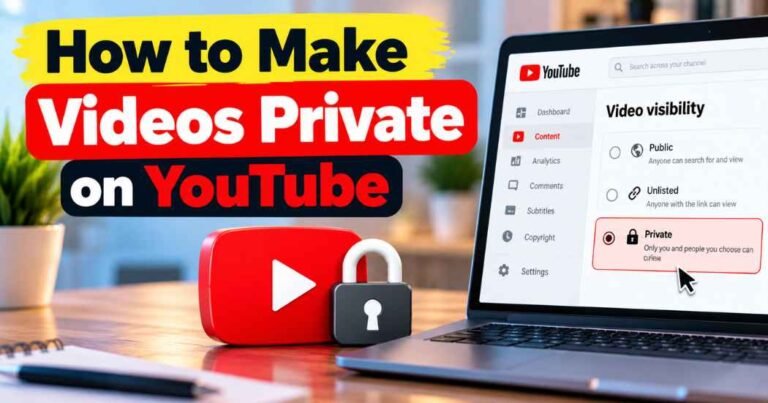 How to Make Videos Private on YouTube
